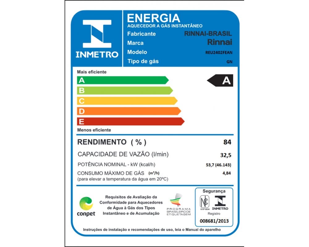 Aquecedor a Gás REU-2402 FEA