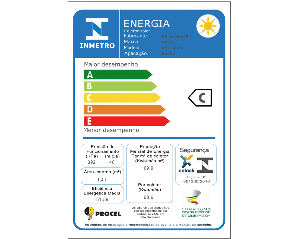 Aquecedor a Gás Coletor Solar BLACK TECH