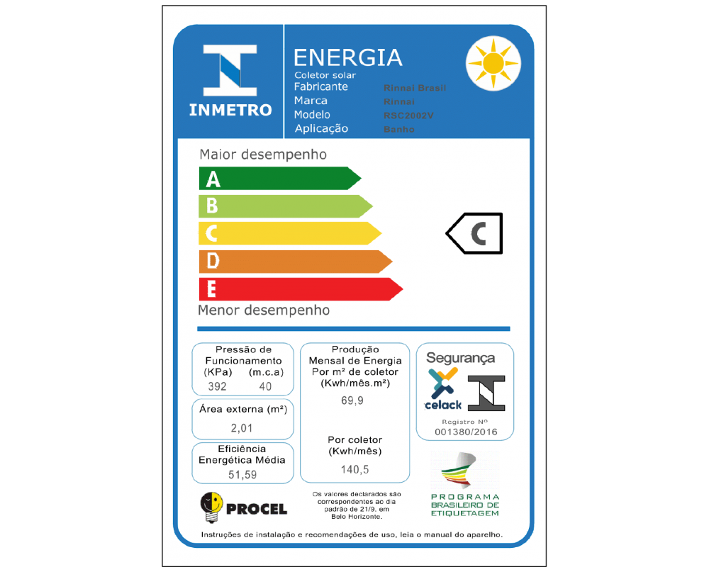 Aquecedor a Gás Coletor Solar BLACK TECH