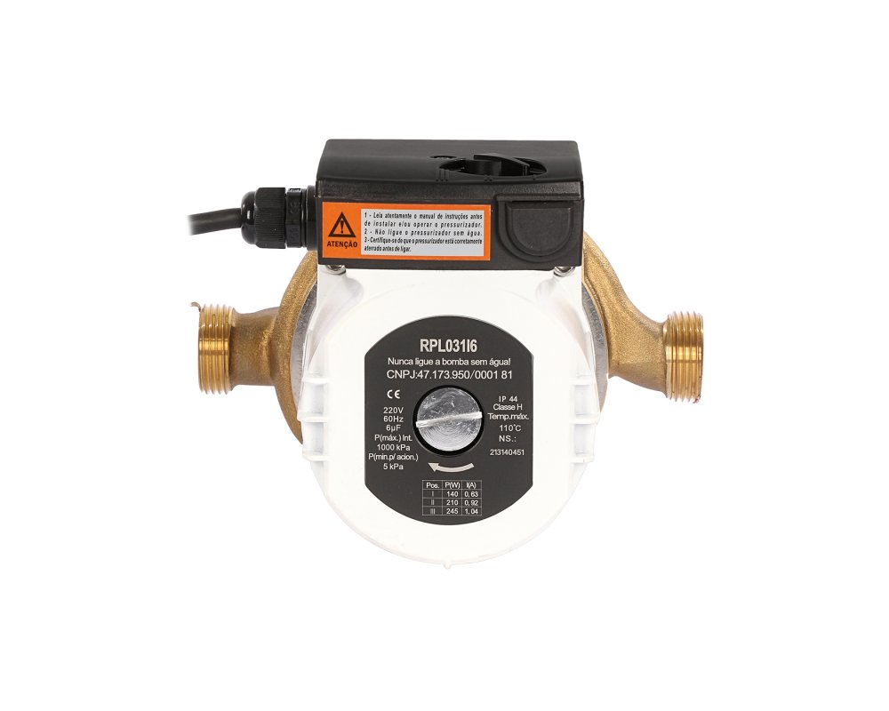 Aquecedor a Gás Pressurizador RLS 245W (Latão)